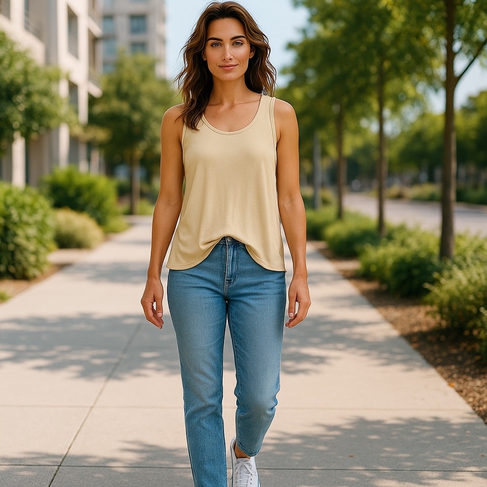Soft Surroundings Butter Yellow Tank Top Women’s Size Small Summer Capsule